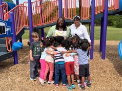  Paw Creek ES' Rachelle Gethers and class